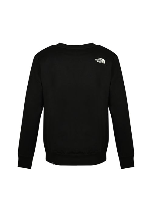 Felpa Fine in policotone con stampa logo Black The North Face | NF0A89EVJK31